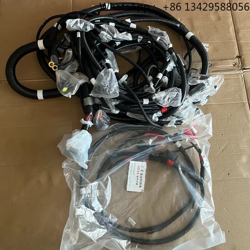 YN13E01325P2 Cabin Outer Main Wire Harness Assembly for Kobelco Excavator Wire Harness Assembly SK200-6E Excavator Parts