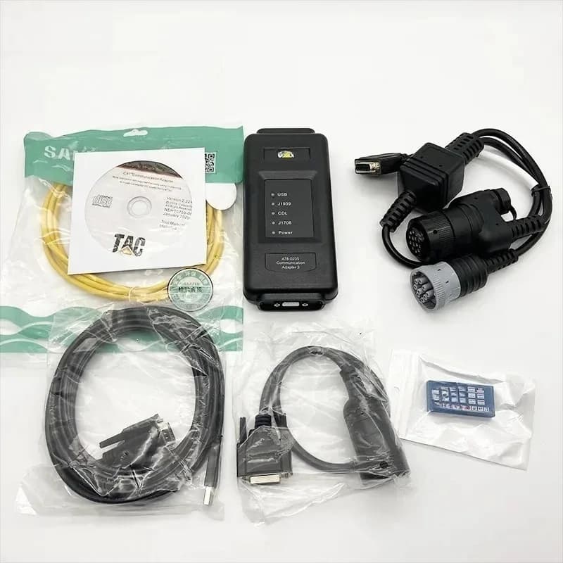 Heavy Equipment Diagnostic Tool 478-0235 ET4 Communication Adapter Group with 317-7485 Cable 9 Pin +14 for Efficient