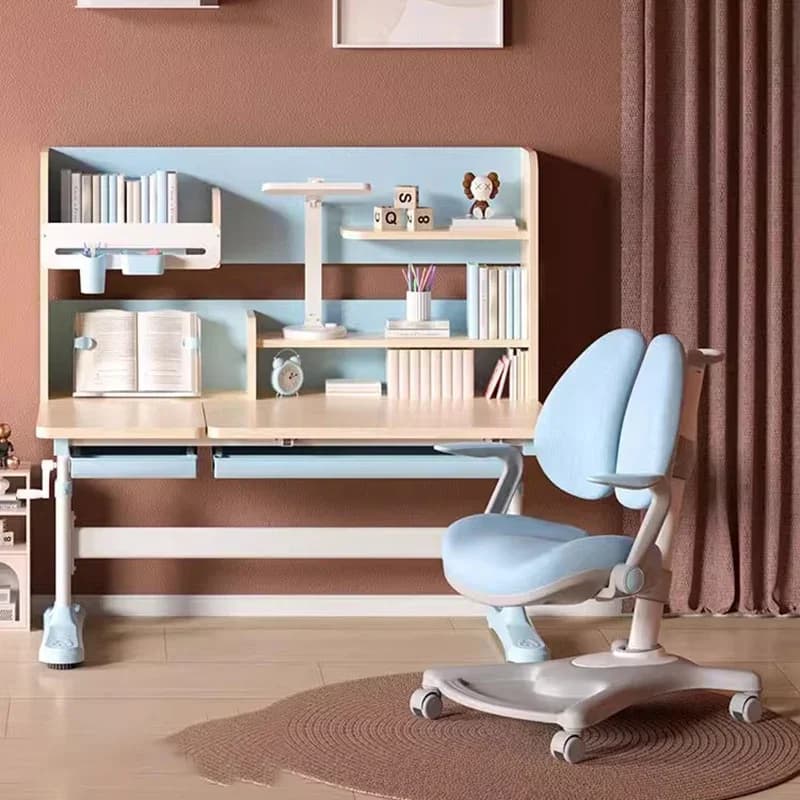 #LSmall Elementary School Student Chair Study Boy Girl DesksDesk Kids Room Child Furniture Children Table Angle Adjustable  Q
