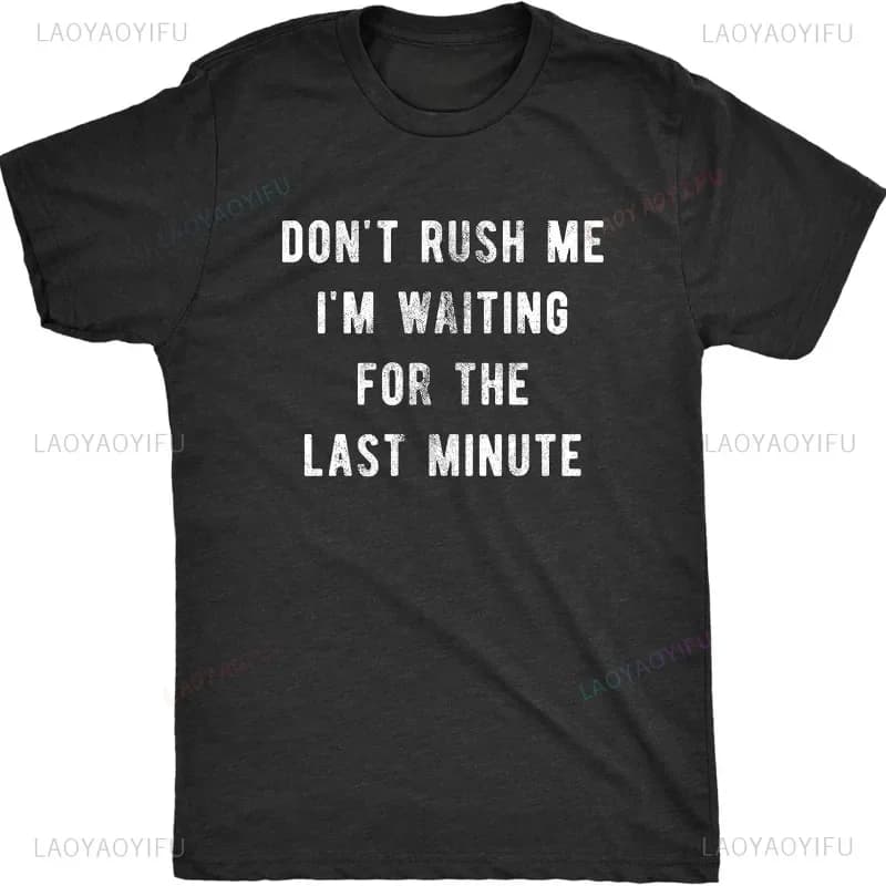 Funny Mens Shirt Sarcastic Tees with Funny Sayings and Cool Designs for Guys Men's Short-sleeved TShirt Interesting Letters Tees