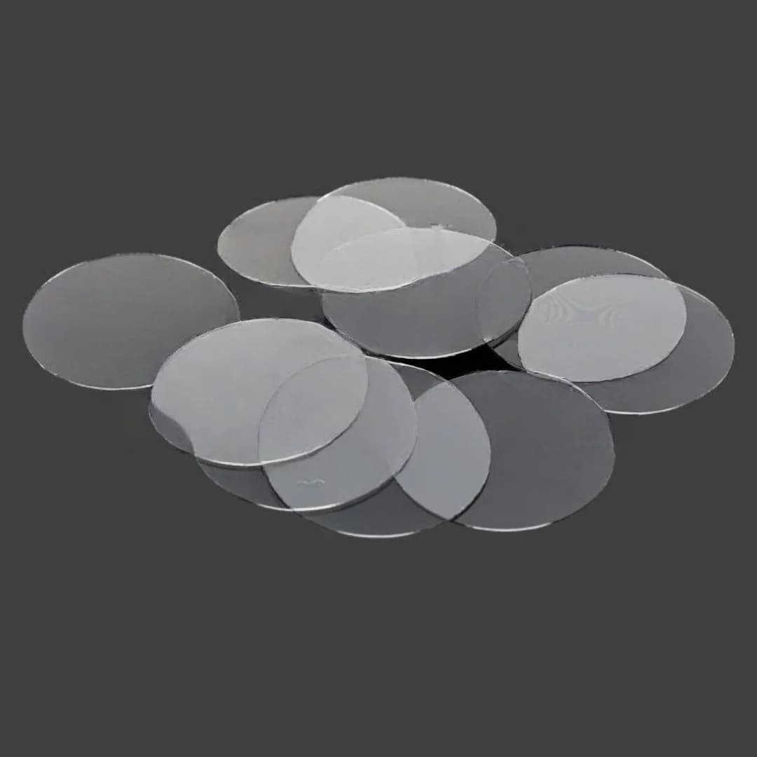 100Pcs/Box Disposable Round Microscope Coverslips 21mm 22mm 23mm 24mm 25mm 26mm 28mm 30mm Cover Glass for Lab Microscope Slides