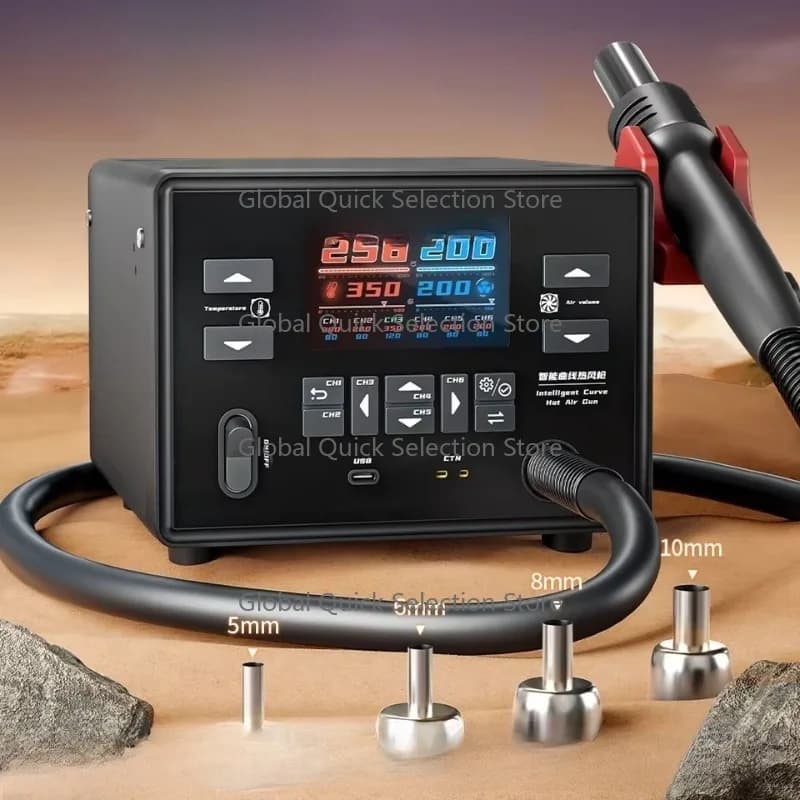 Mr.Yang No.1 Intelligent Soldering Station Curve Hot Air Gu-n for Mobile Phone CPU IC BGA SMT Rework Station Repair Tools