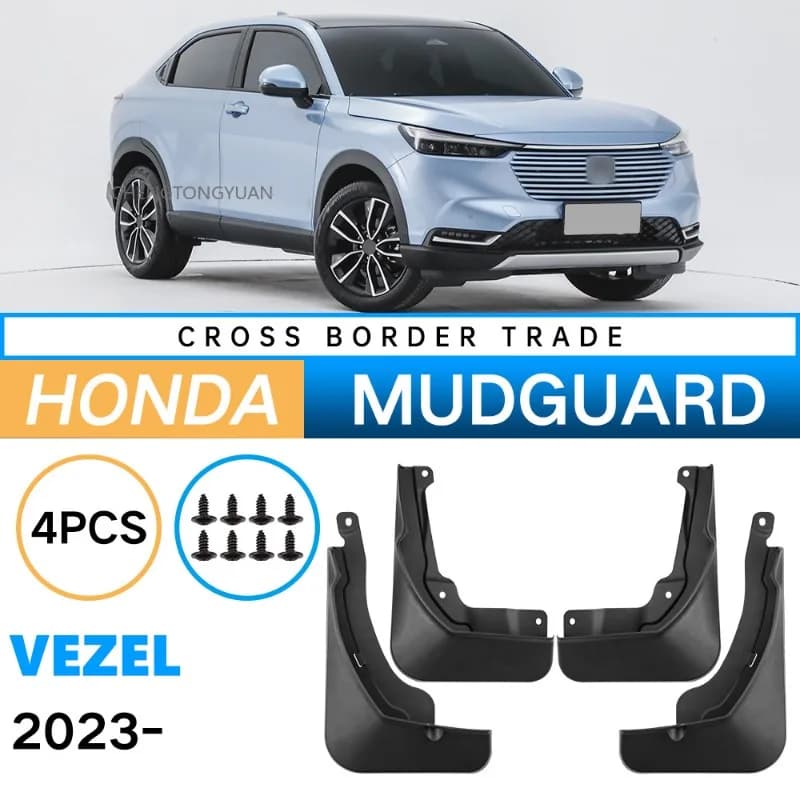 Mudguards for Honda Vezel 2023-2024 Wheel Exterior Part Mudflaps Fender Flares Flap Splash Mud Accessories