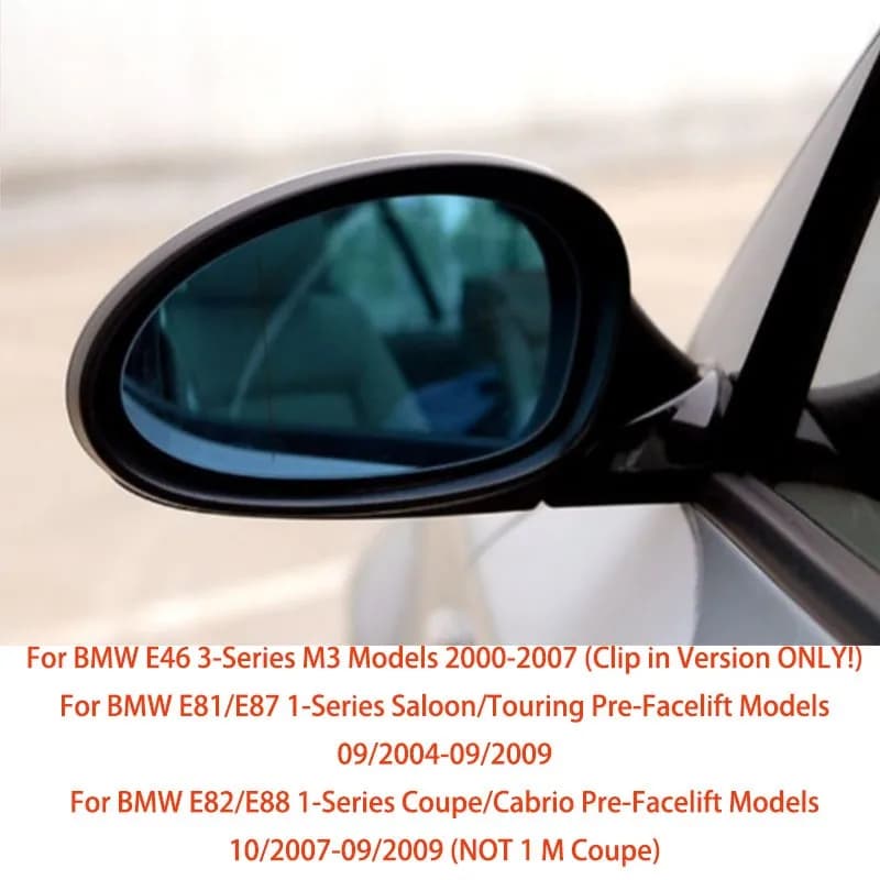 Applicable to BMW 1, 3 Series E81, E82, E87, E88, E90, E91, E46, M3, Z4 lens reversing rearview mirror glass