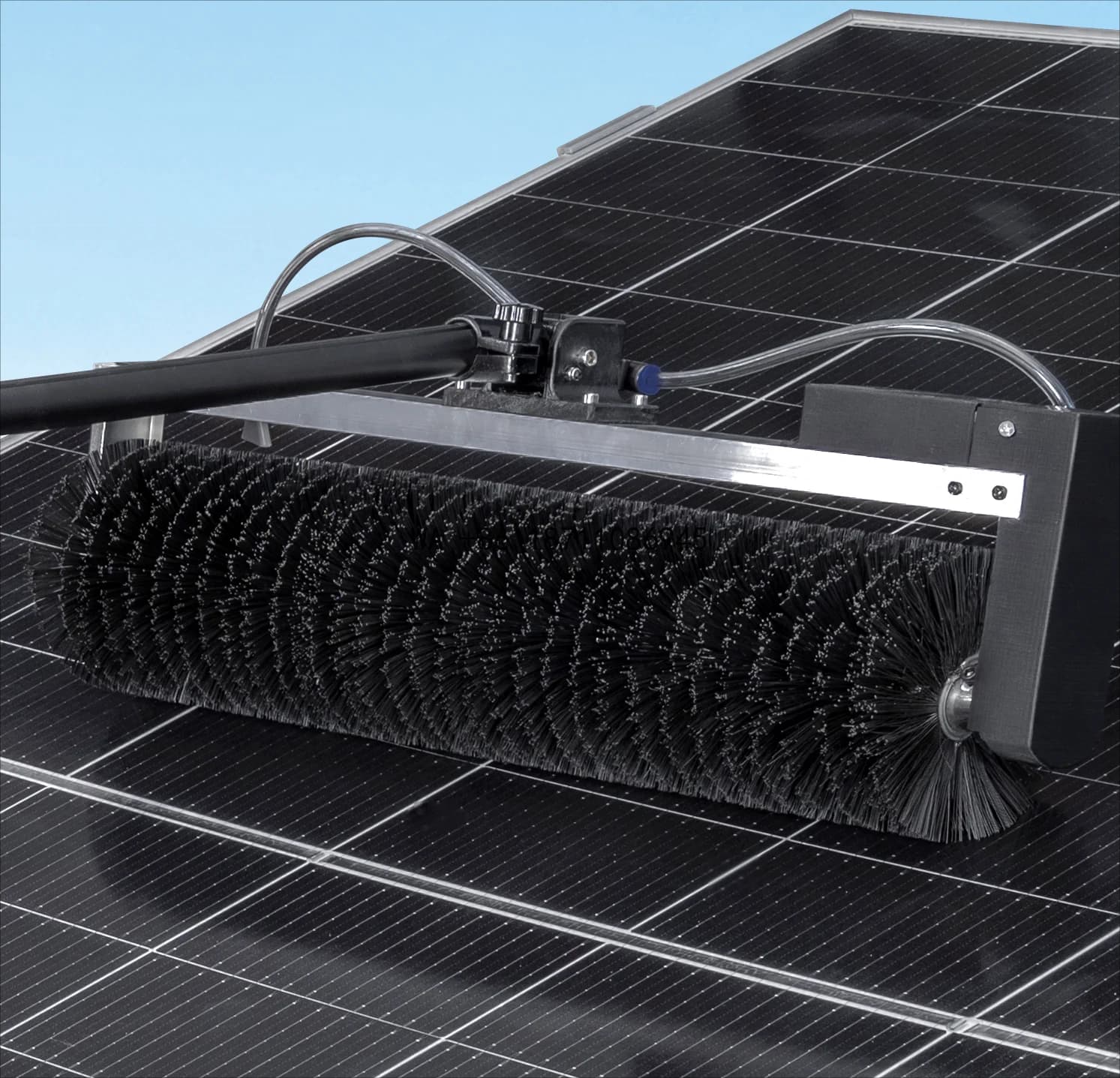 3.5m 5.5m 7.5m Aluminum Pole with Lithium Battery Power Solar Water Cleaning Brush Automatic Solar Panel Washing Machine