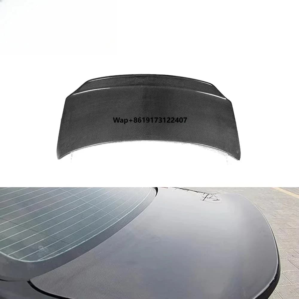 V Style Carbon Fiber Rear Trunk Cover for E92 2006-2009
