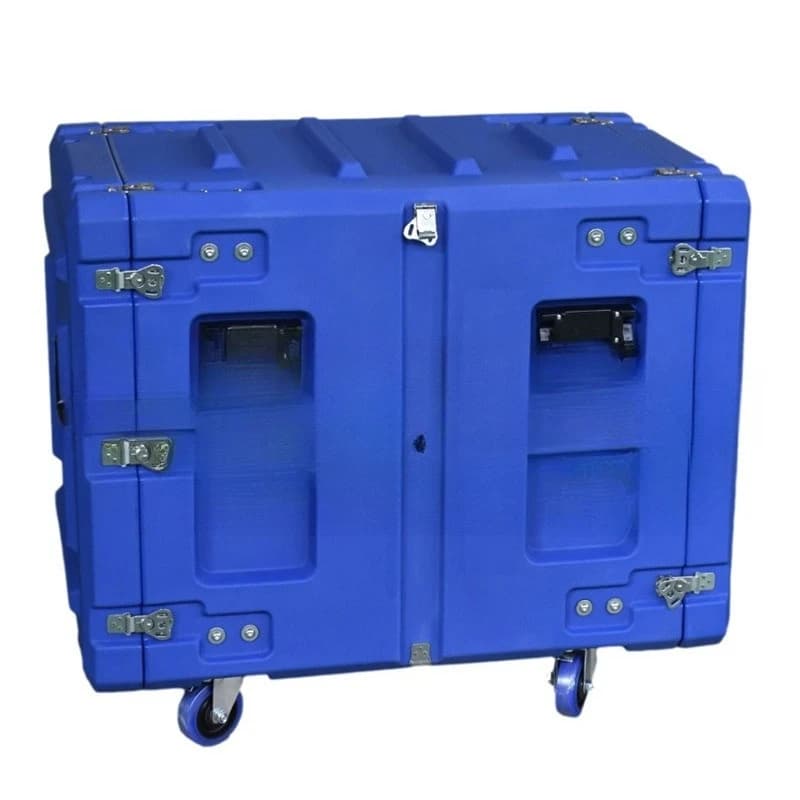 12U shock absorption rack box, transportation of large and multiple equipment, can pull the rack