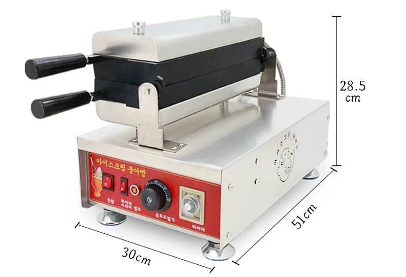 Commercial electric cat claw waffle maker, open cat claw ice cream cone baking equipment