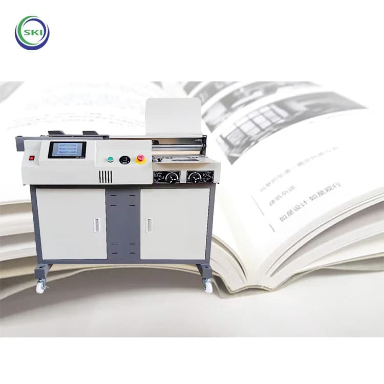 Automatic Hot Melt Adhesive Gluing Machine Glue Book Binding Machine Glue Binder