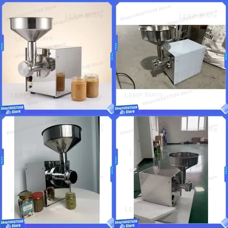 Industrial Chocolate Melting Machine Automatic Almond Butter Grinder Milling Equipment for Nut Paste Making Factory Price