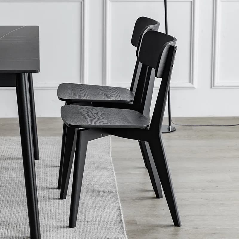 Scandinavian Solid Wood Minimalist Dining Chairs Restaurant Hotel Reception Chair Natural Wood Accent Seating Home Balcony Stool