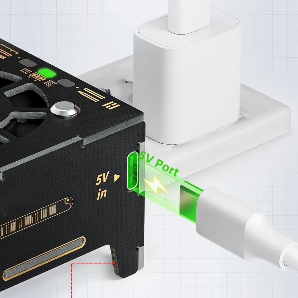Dual LED UV Curing Fan For Phone Repair, Fast Cooling And Solidification Tool With Heat Dissipation For Screen Replacement