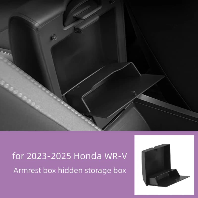 Suitable for Honda WR-V 2023 2024 2025  armrest box hidden box car installation box interior glove box partition storage box