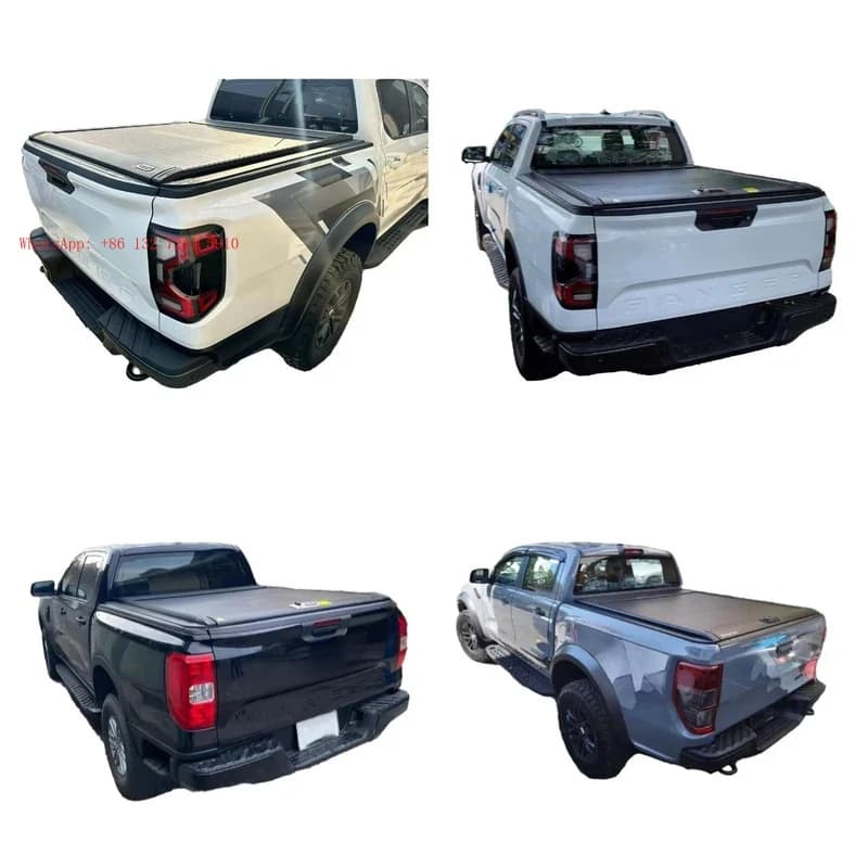 Factory DirecHeavy Duty Pickup Truck Roller Shutter Lid for  Ranger Raptor Hard Aluminum Retractable Tonneau Cover Security Lock