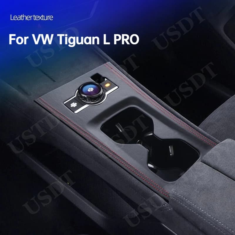 Fit For Volkswagen VW Tiguan L PRO 2024 2025 Car Central Control Panel Cover Suede Leather Car Interior Protective Mat