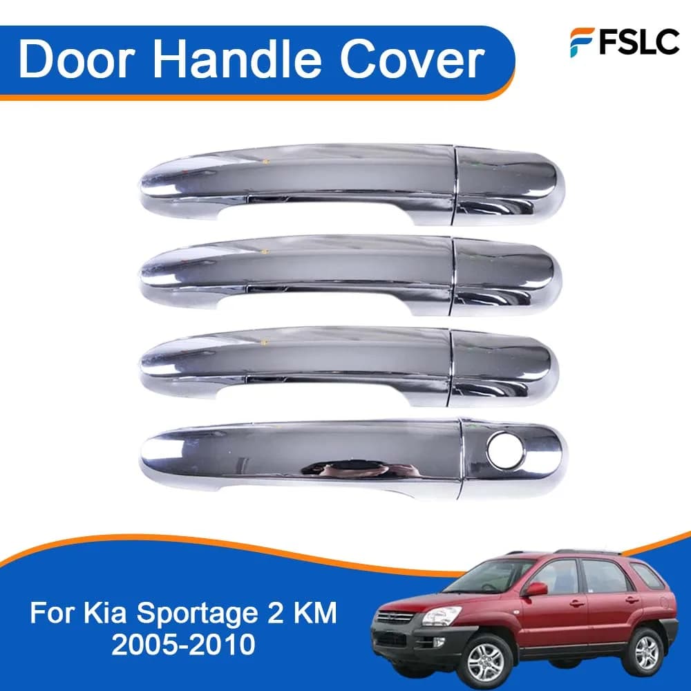 Cars Accessories Door Handle Cover For Kia Sportage 2 KM 2005-2010 Car Decoration Stickers Upgrade Modify A Car