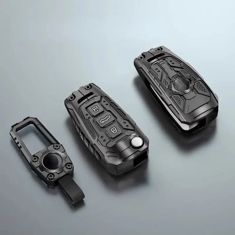 For Audi A3 Q3 Q2 A1 Q7 Q5 A6 A4 S3 Zinc Alloy Silver Car Key Case Keyless Cover Key Shell Interior Car Accessories