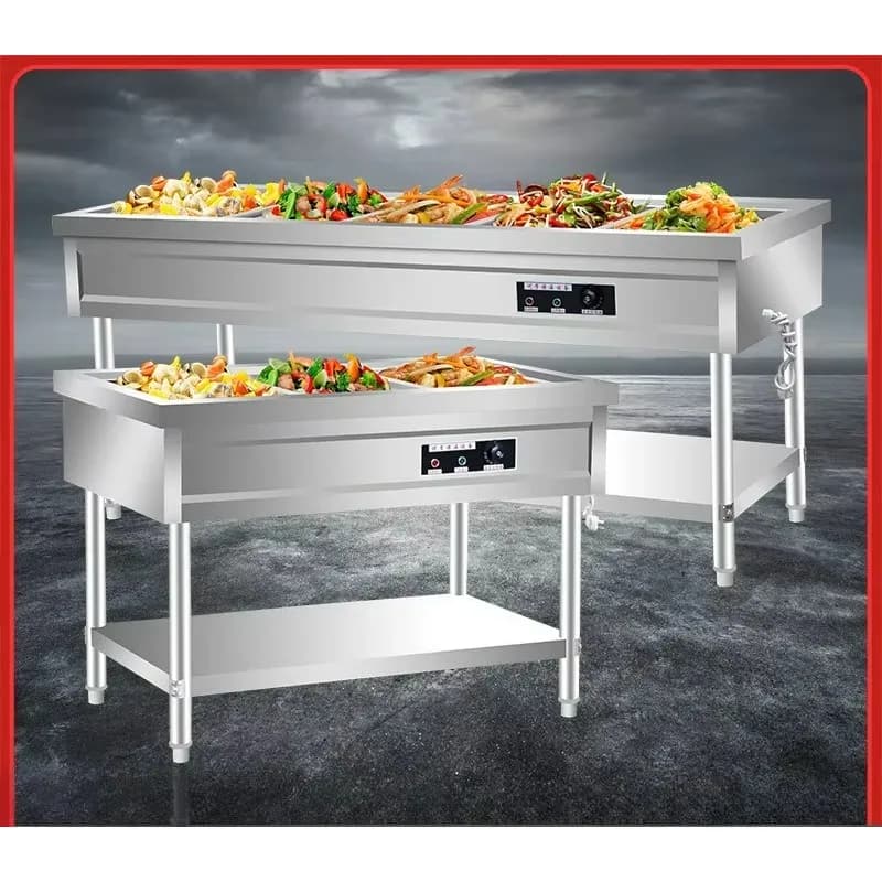 LTT commercial stainless steel thermal insulation soup pool electric canteen serving hot dishes