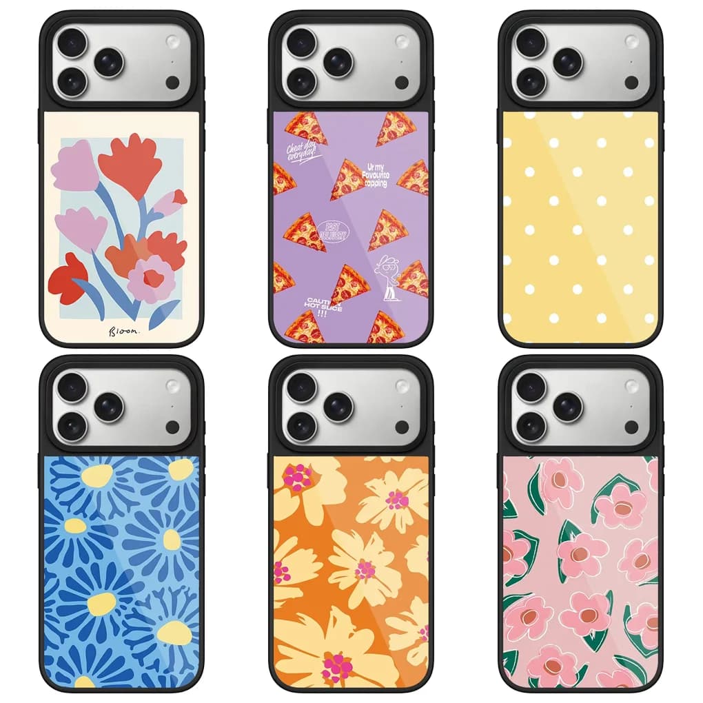 Colorful Flower Bloom Glaze Glossy Phone Cover For IPhone 12 13 14 15 16 17 Pro Max Case For IPhone 17 Air