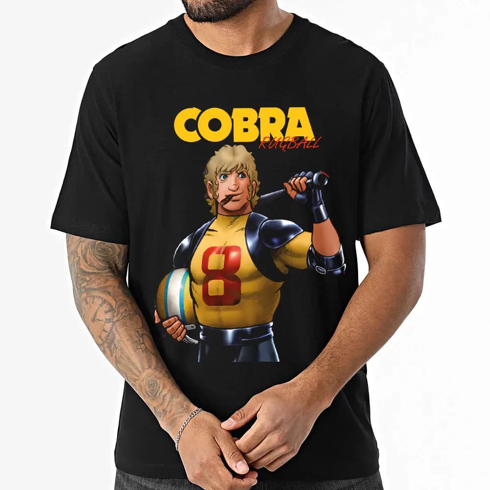 Cobra Rugball est de retour The Space Adventure Anime t shirt 100% cotton gift Tee Cool present Cartoon Sweatshirt All size Tops
