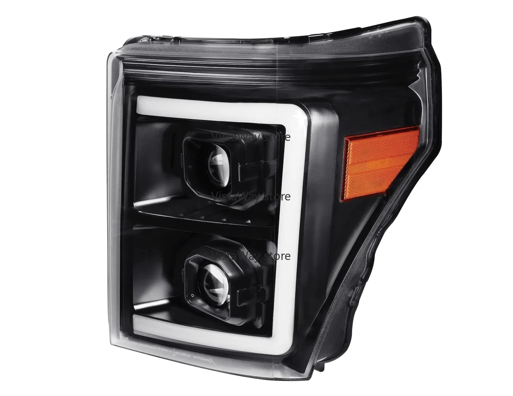 Hot-selling Front light Switchback Sequential LED C-Bar Projector Headlights FOR 2011-2016F250 F350 F450 F550(Black /Clear