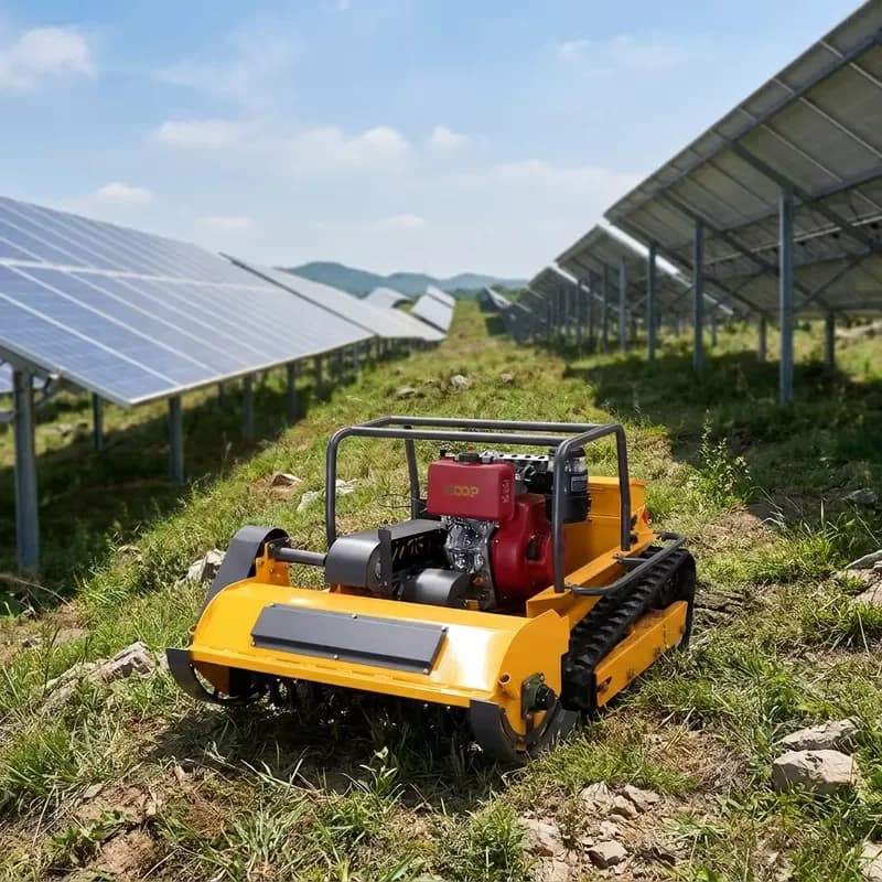 Industrial Grade High Quality Diesel Engine High Efficiency Tracked Crawler RC Flail Mower for Farm Use