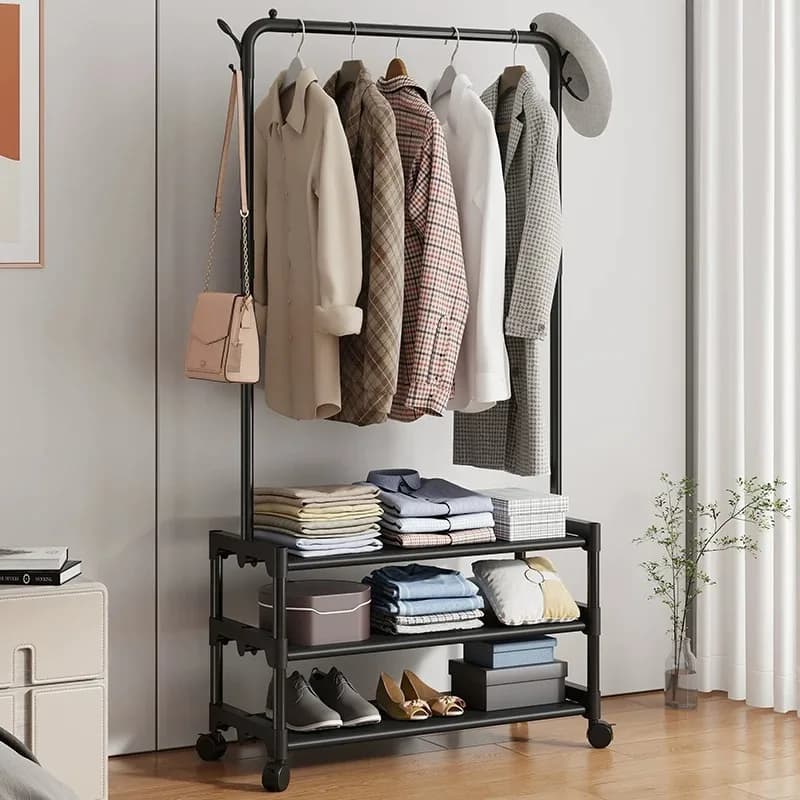 Designer Bedroom Clothes Stand Cool Hat Metal Hanger Clothes Stand Vintage Wall Mueble Recibidor De Entrada Furniture Home