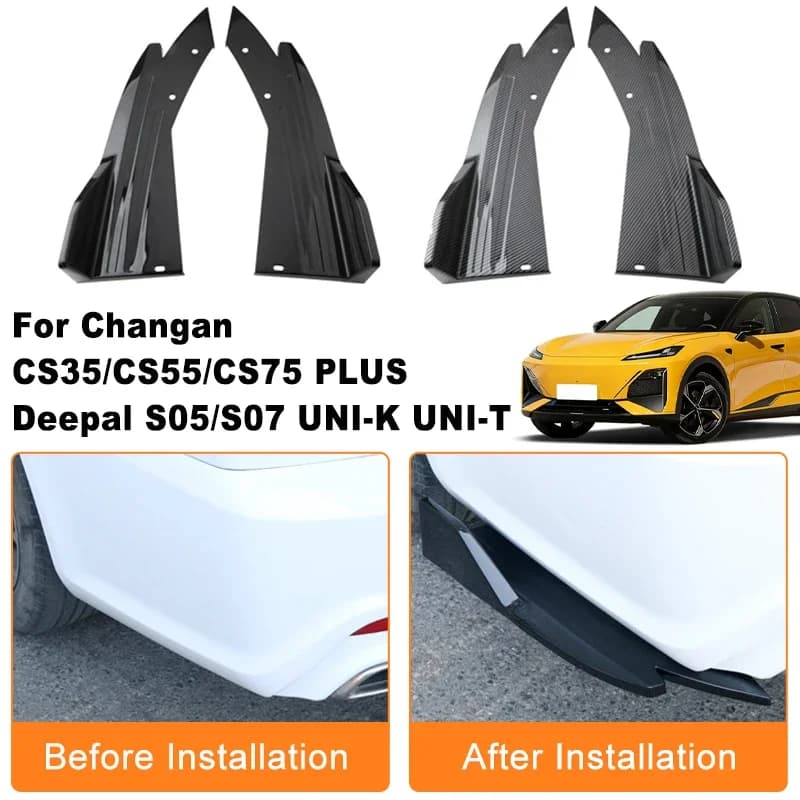 Car Rear Bumper Spoiler Lip Diffuser Side Skirt Splitter Wrap Angle Anti-Crash  For Changan CS35 CS55 CS75 PLUS Deepal S05 S07