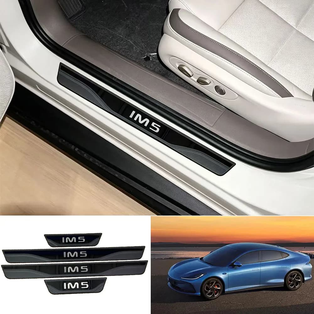 Door Sill Scuff Plate For MG IM5 2026 Car Threshold Guard Anti Scratch Protect Trim Welcome Pedal Strip Interior Accessories