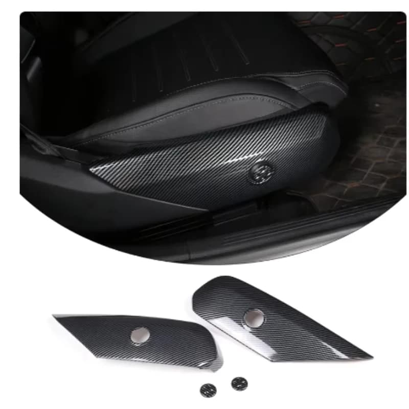 Car Seat Adjustment Button Panel Trim Cover ABS Carbon Fiber For Mercedes-Benz C-Class W206 C200 C300 2022-2024