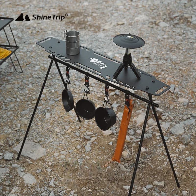 Ultra-Light Aluminum Portable Folding Tactical Table Board for Outdoor Camping Convenient Storage Rack