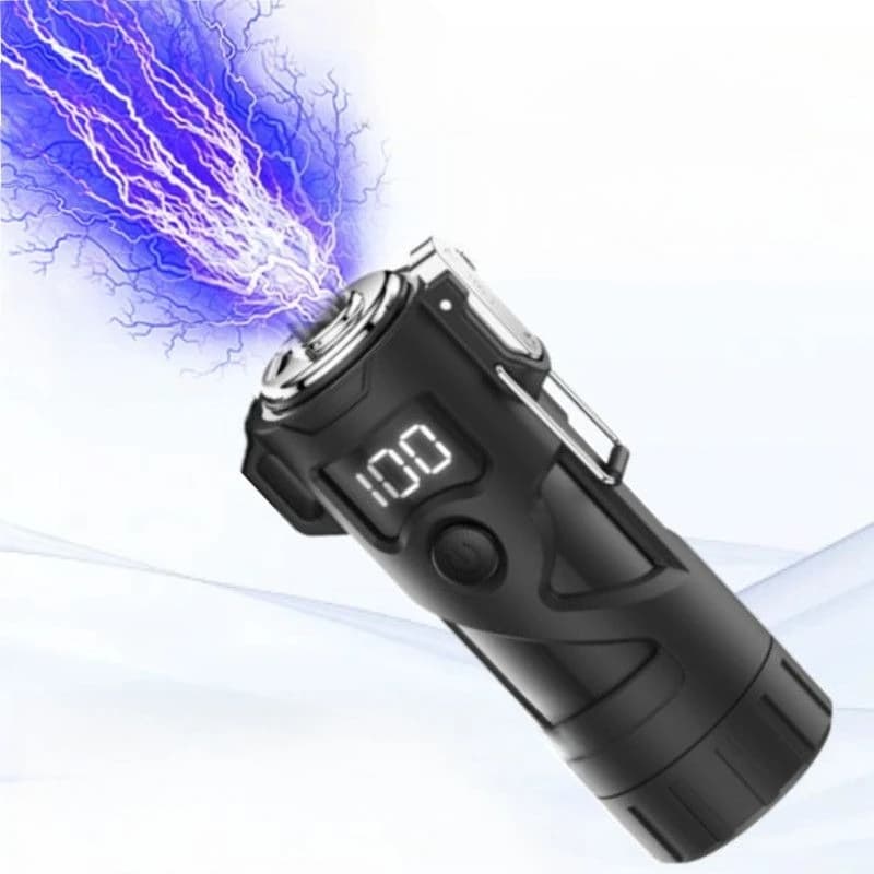 High-intensity and high-power outdoor black technology alarm campus flashlight