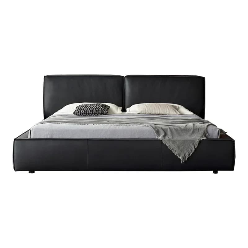 Tofu cubes leather bed first layer cowhide