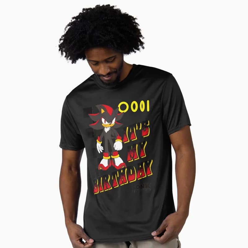 Cute Sonic The Hedgehog Shadow Gift t shirt 0603 Vintage Racing Anime 90s Cartoon Series Graphic Tee Y2K clothes US Size S-6XL