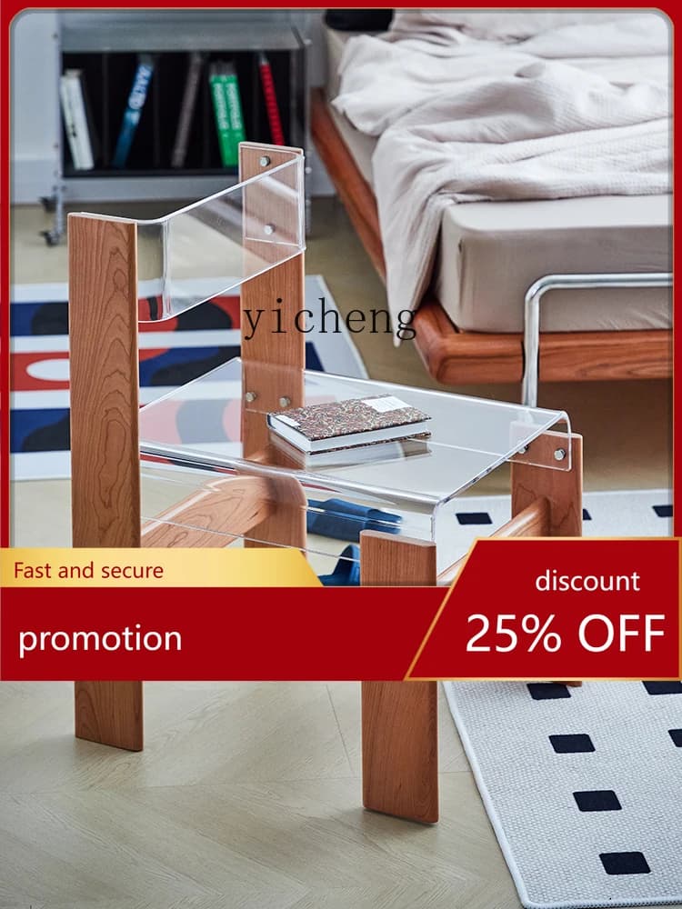 CZ Solid Wood Acrylic Dining Table and Chair Designer Chair Middle-Ancient Tea Chair