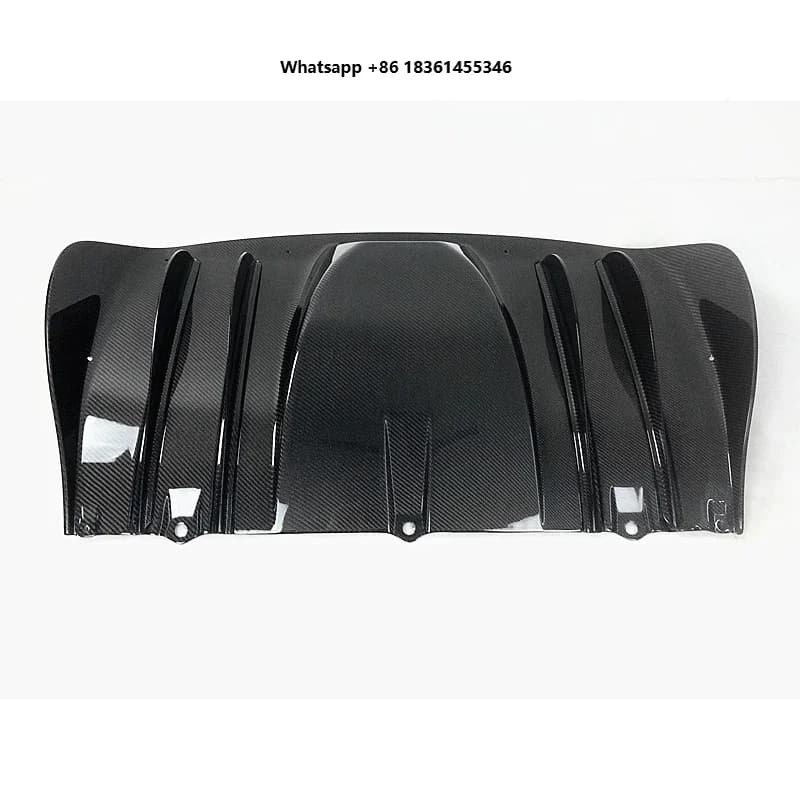 OEM Style Carbon Fiber Rear Bumper Diffuser Lip FOR  F430 Italia Coupe  Body Kit Car Rear Enhancement