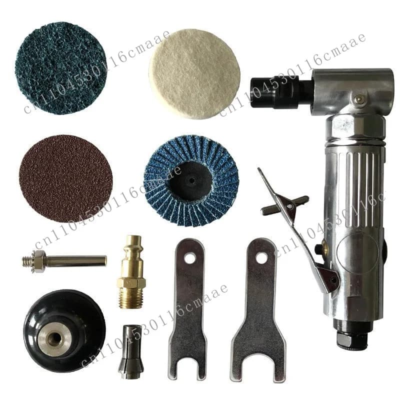 Popular 90 degree pneumatic air mill, engraving mill, rust removal machine, polishing color set chuck 1/4