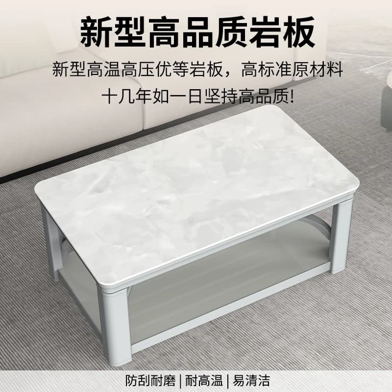 XL Graphene Home Living Room Multifunctional Electric Heating Table Fire Stove Lift Tea Table Dining Table Integrated