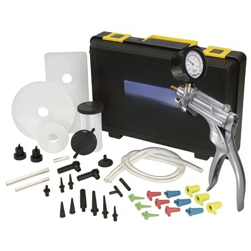 Manual vacuum pump set, vacuum pressure tester diagnostics