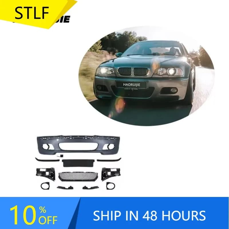 Zuimi High-end E46 Accessories MT Style M-Tech Front Bumper Car Exterior Front Bumper Body Kits For 3 Series E46 1999-2004