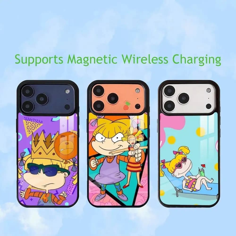 Rugrats cute A-Angelica Pickles  Phone Case For iPhone17,16,15,14,13,12,11 Plus,Pro Supports Magnetic Wireless Charging