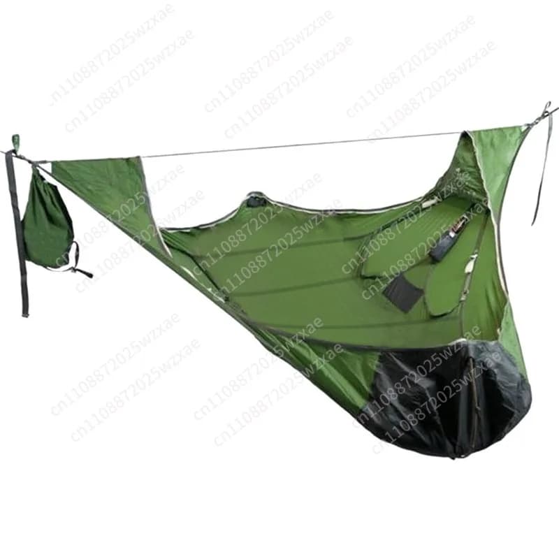 Outdoor Survival Portable Single Hammock Tear-proof Mosquito-proof Hammock Multi-color optional