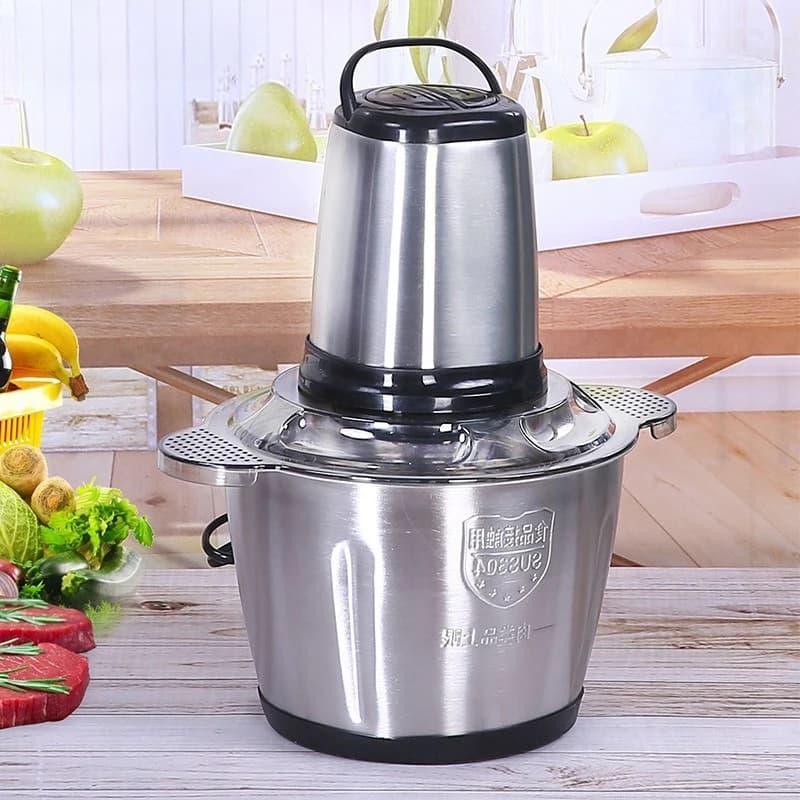 2L & 3L Adjustable Gear Kitchen Blender Stainless Steel Household Electric Meat Grinder For Garlic Paste Stuffing Making
