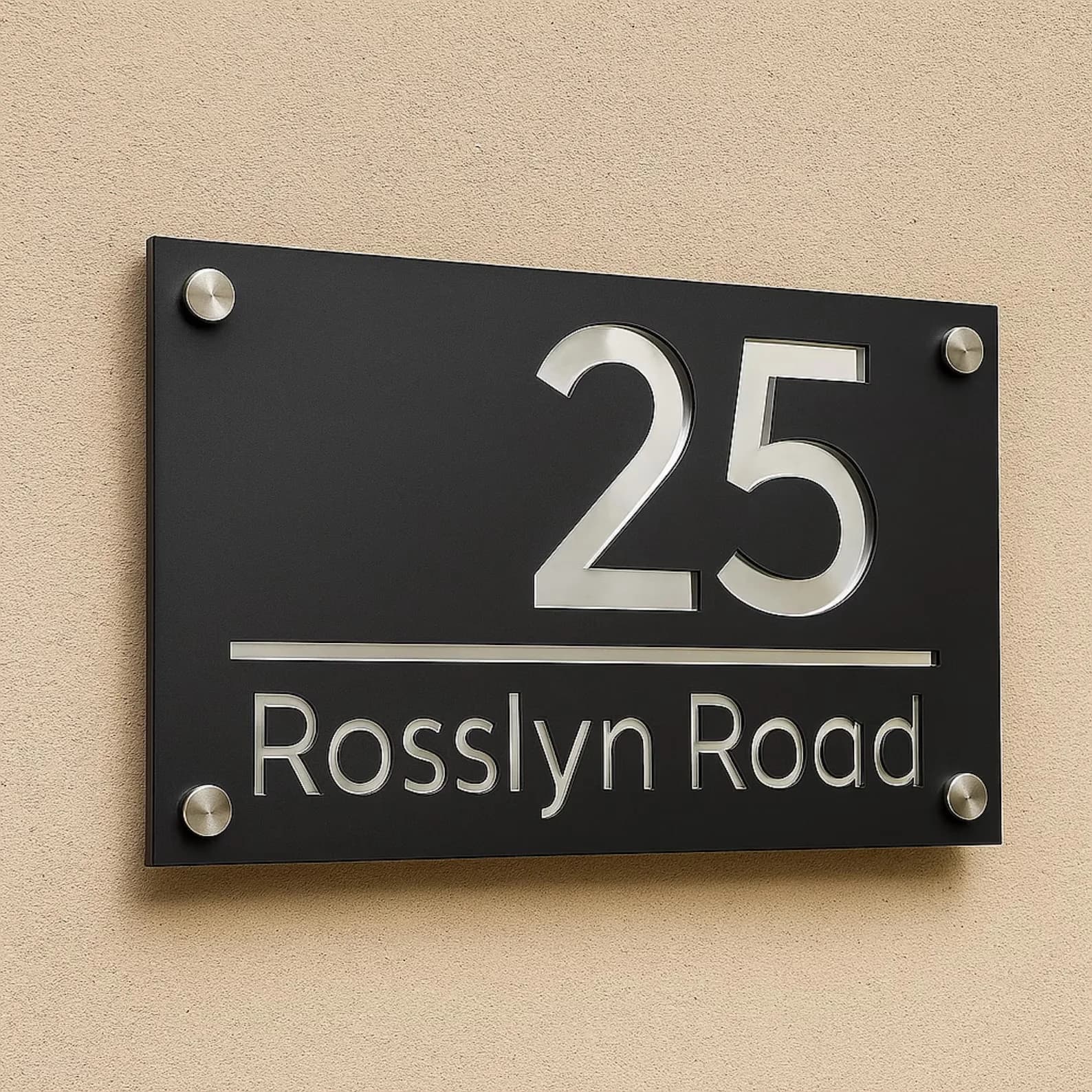 Large External House Numbers Sign Personalized Modern Residential Number House Plate 3D Laser Cutting Acrylic Numbe Street Sign