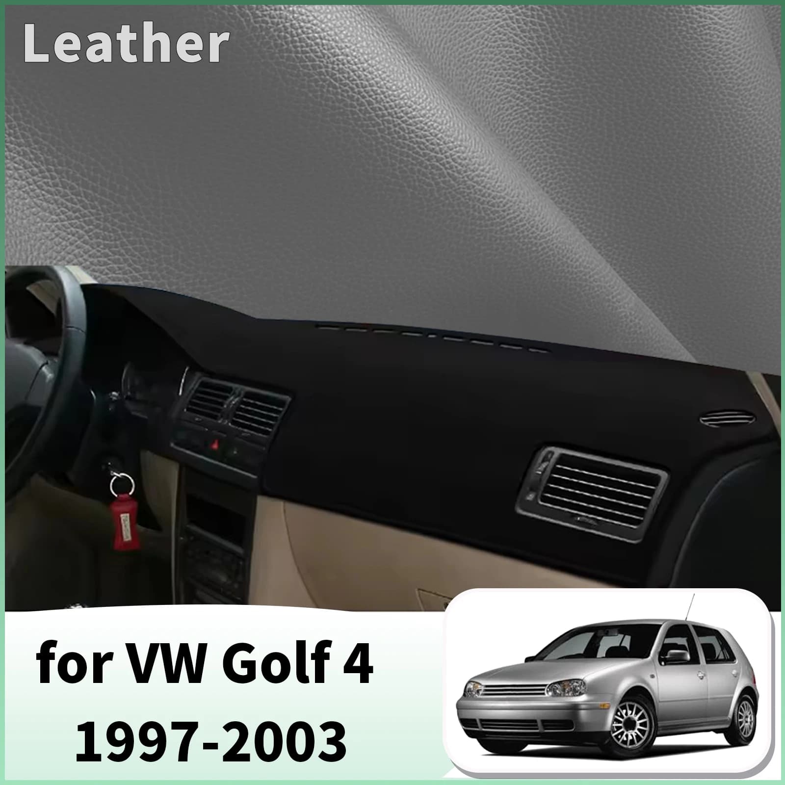 for Volkswagen VW Golf 4 MK4 1997‑2003 Dash Mat Dashboard Cover Dashmat Universal Anti-Reflection Heat Insulation Sun Protection