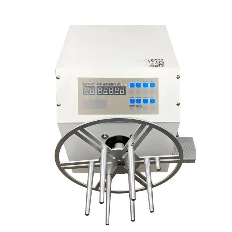 JCW-WB01W Semi Auto Wire Winding Machine Tool Data Cable Coiling Machine Efficient Cable Winding Machine