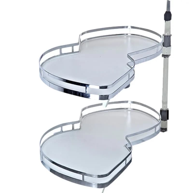 Kitchen Cabinet UFO Monster Corner Basket Seasoning Basket Double Seasoning Basket Corner Rotating Peanut Plate