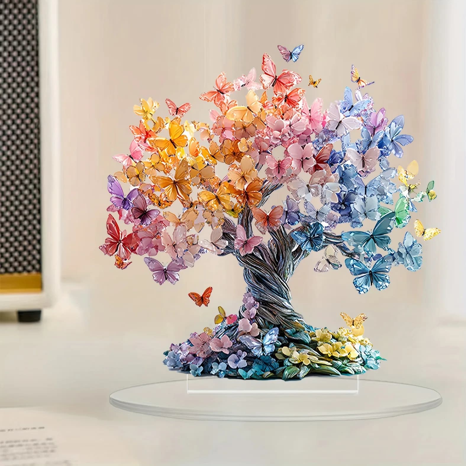 Zml crystal butterfly acrylic desktop decoration as a holiday gift