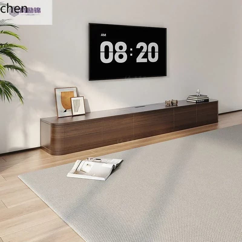TV Cabinet Living Room New Storage Cabinet Small Apartment Integrated Wall Cabinet Home Floor-standingL7