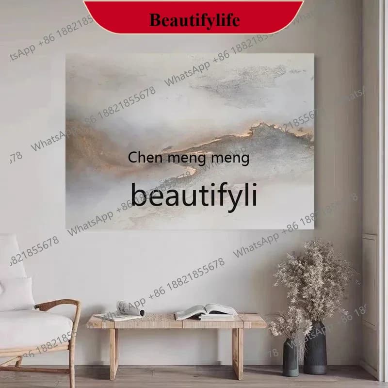 D178  Pure hand-painted oil painting horizontal printing living room decorative painting abstract texture hanging painting